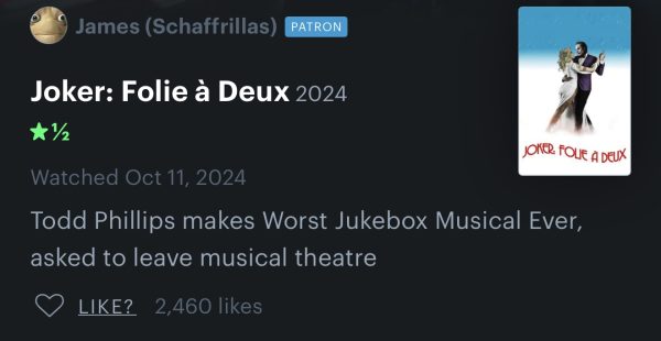 Screenshot of Letterboxd review.