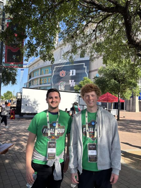 Andrew Price & Charlie Farris outside Final Four arena