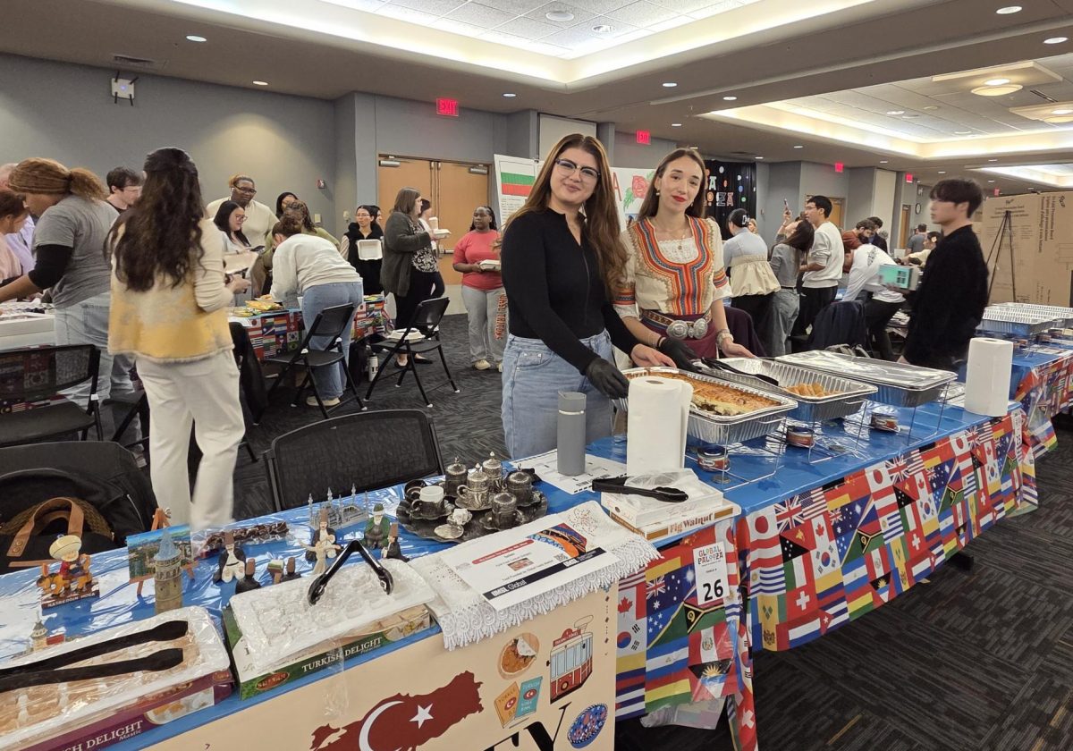 UMSL students representing Turkey - Professor Sandra Trapani 