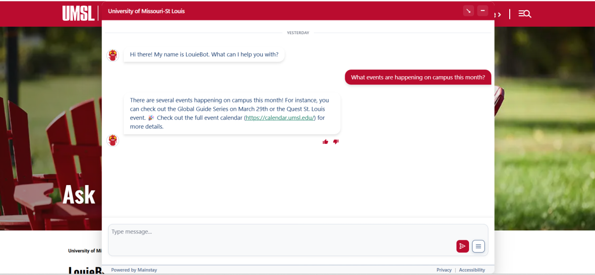 UMSL's AI Ask LouieBot